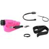 imageRESQME Accessory Pack The Original Emergency Keychain Car Escape Tool 2in1 Seatbelt Cutter and Window Breaker Made in USA With Visor Clip Lanyard Keyring and Cable Tie  Pink