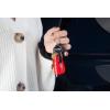imageresqme The Original Emergency Keychain Car Escape Tool 2in1 Seatbelt Cutter and Window Breaker Made in USA Yellow  Compact Emergency HammerArmy Green