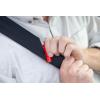 imageresqme The Original Emergency Keychain Car Escape Tool 2in1 Seatbelt Cutter and Window Breaker Made in USA Yellow  Compact Emergency HammerRed Single