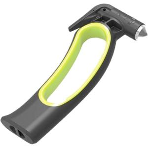 imageResqhammer Ultimate Safety Hammer Seat Belt Cutter and Window Breaker Emergency Family Car Escape Tool Portable and Compact YellowYellow Neon