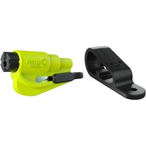 imageresqme and Dashboard Clip Pack The Original Emergency Keychain Car Escape Tool 2in1 Seatbelt Cutter and Window Breaker Made in USA  Yellow